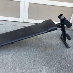 Decline Weight Bench with Cushion Foot Support 