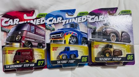 Cartuned Diecast Metal Cars Set of 3