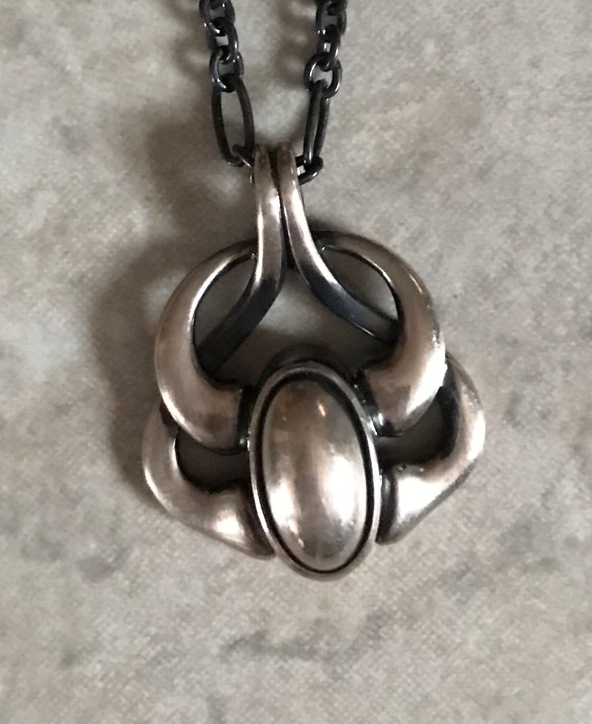 Georg Jensen Denmark Necklace Silver Heritage Collection 2006