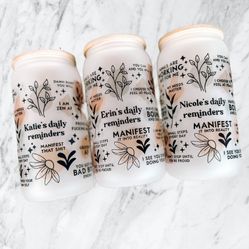 Customized Postive Affirmation Libby Cup- NEW