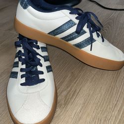 White And Blue Adidas 