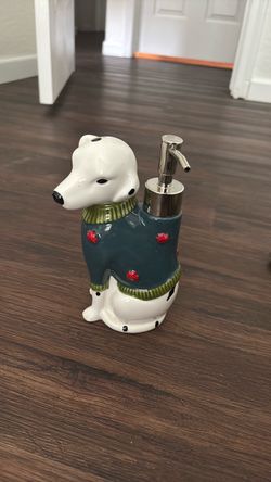Dalmatian Ceramic Soap Dispenser