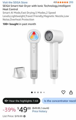 SEIGA Smart Hair Dryer – Brand New