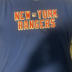 Rangers T Shirt Autographed By Matt Rempe For You Ranger Fans 