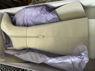 Botas Blancas De Tacón 