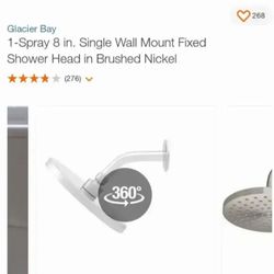 8" Replacement Shower Head Brushed Nickel .... CHECK OUT MY PAGE FOR MORE ITEMS
