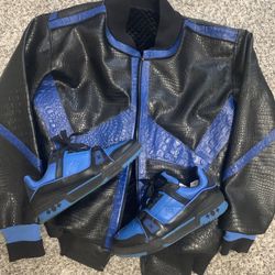 Custom Crocodile Jacket/Sneakers