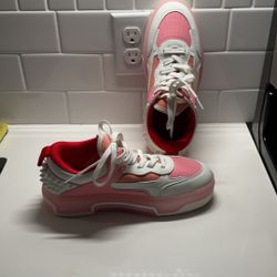 Christian Louboutin - Astroloubi Leather Low-Top Trainers  In White