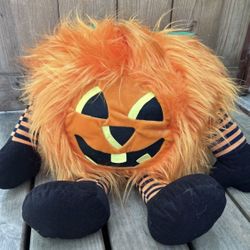 Giant Fuzzy Pumpkin Plush