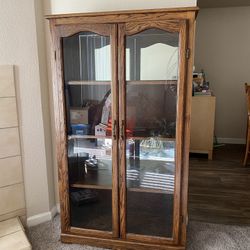 Large Vintage Curio Cabinet