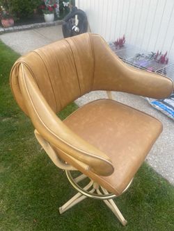 Leather bar chair - $5