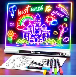 16“ Rechargeable LED Drawing Board, 9-Color Light Modes with Timer
Birthday Christmas Gift Idea