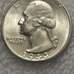 1943 Silver Washington Quarter (BU)