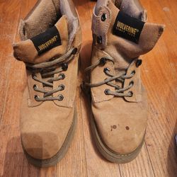 Steel Toed Wolverine Work Boots Size 7.5