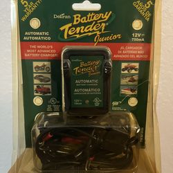 Battery Tender Junior 12V, 750mA Charger and Maintainer: Automatic 12V Powersports for Motorcycle