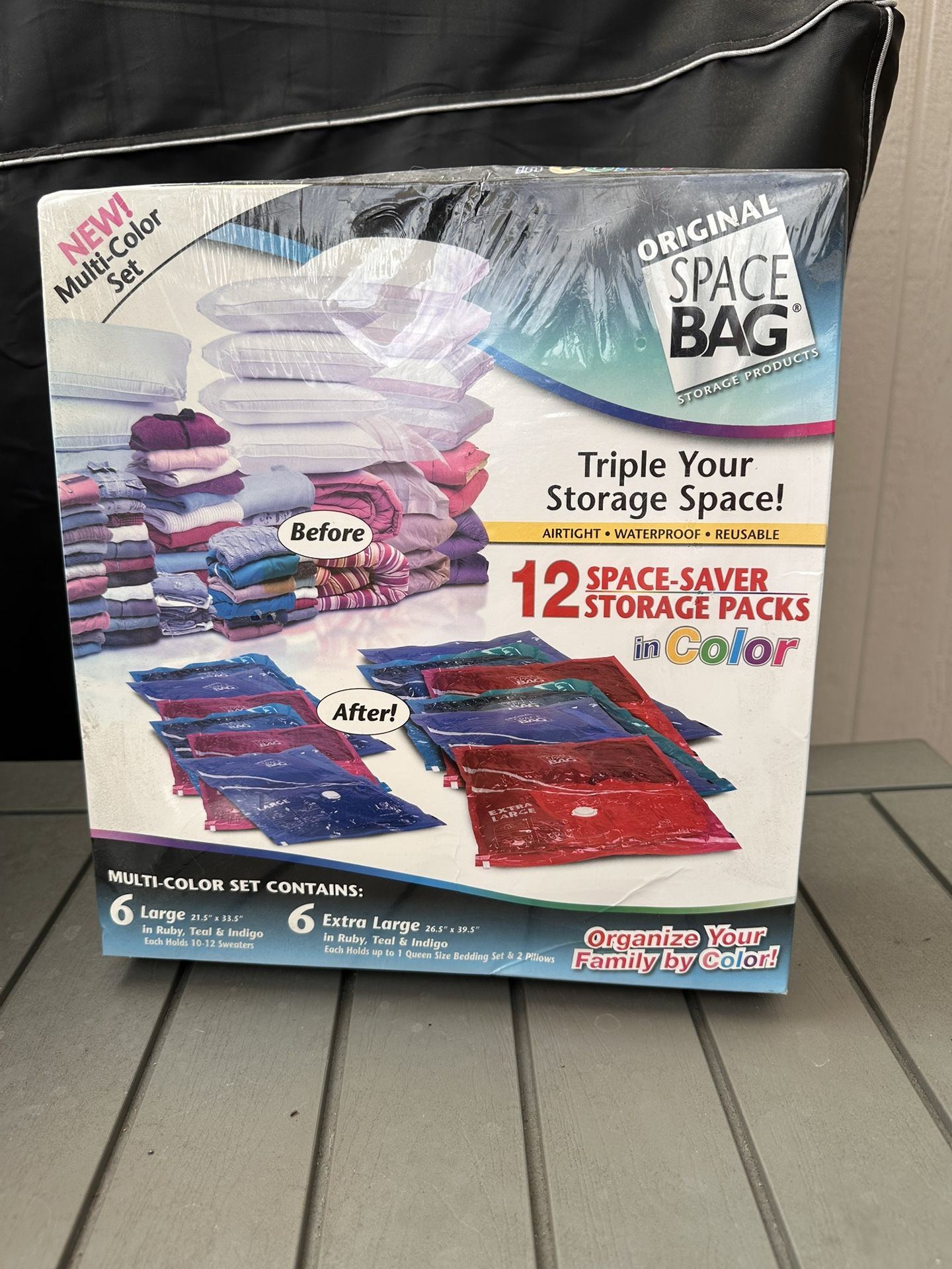 ORIGINAL SPACE BAG 12 Count Color Coded