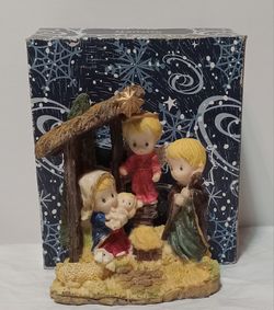 Cute Children Christmas Natvity Scene