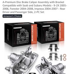 New Rear Brake Calipers Subaru Impreza 2004-2007