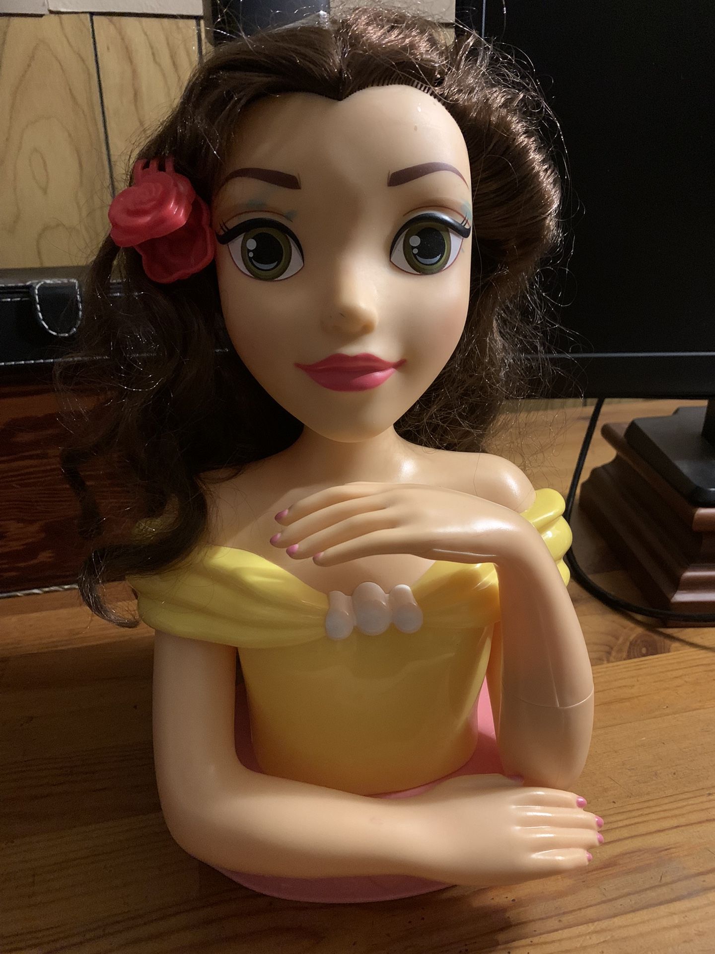 Disney Princess Belle Styling Head With Comb And Barrette for Sale