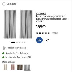 1 IKEA BlackOut Curtain
