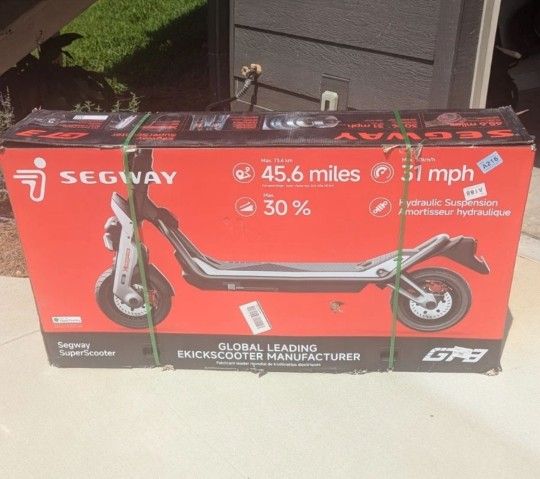 Segway GT3 super scooter w/45.6 mile range and 31mph 