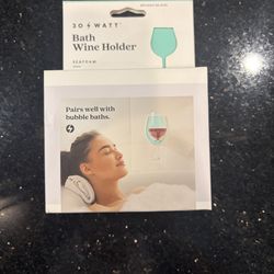 Silicone Wine Holder SeaFoam for Home Spa Bath & Shower