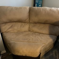 Suede Corner Couch Section