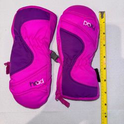 Head Kids Snow Mittens Pink Purple