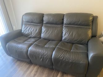 3 Weeks Only: Leather Reclining Sofa Blowout!