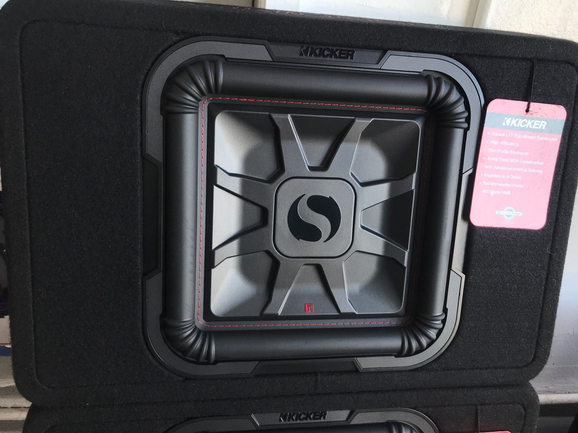 KICKER INVERTED TL7T12 L7 L7T 12” 12 inch subwoofer woofer solo baric