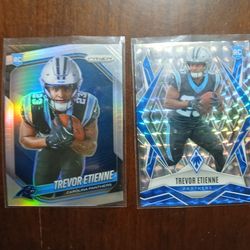 Football trevor etienne rc cards