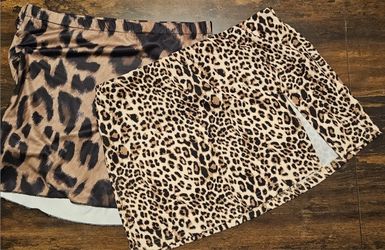 Two Animal Print Skirts