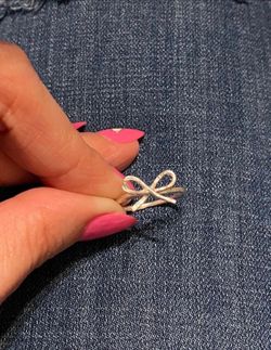 Sterling Silver Dainty Bow Ring