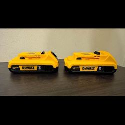 NEW DEWALT 20v 2.0ah BATTERIES 