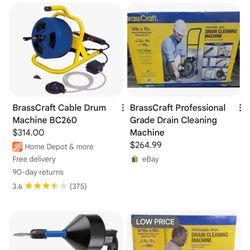 brass craft electric drain pipe cleaner snake