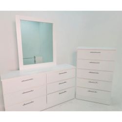 Dresser With Mirror And Chest *** Comoda Con Espejo Y Gavetero 
