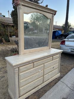 matching dresser and mirror set