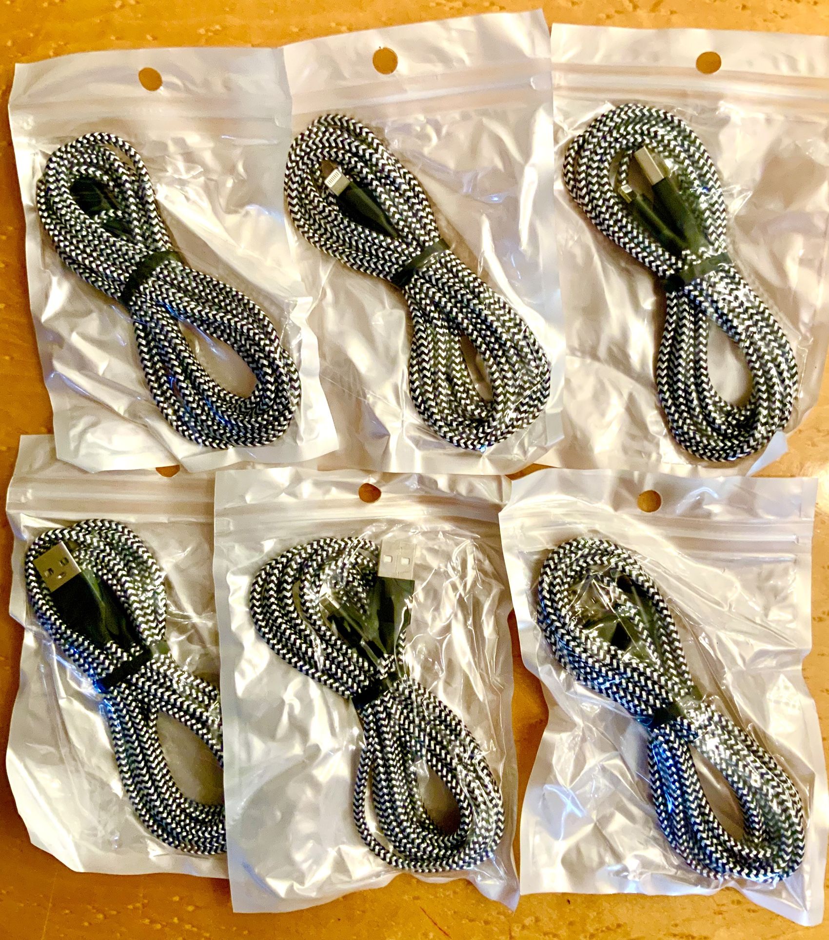 BEST PRICE 1.70 EACH OR LESS IN BULK! iPHONE CHARGERS HEAVY DUTY BRAIDED FAST CHARGING CORD BLOW OUT!