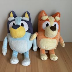 Disney Bluey 12" Talking Bluey & Bingo Plush Sing Along Singing Bingo Bluey Set 