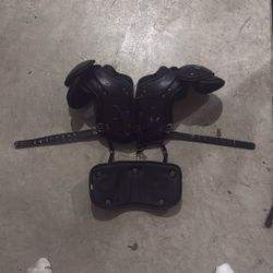 Small xenith football pads with backplate 