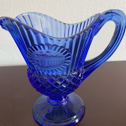 Avon Blue Glass Presidental Creamer