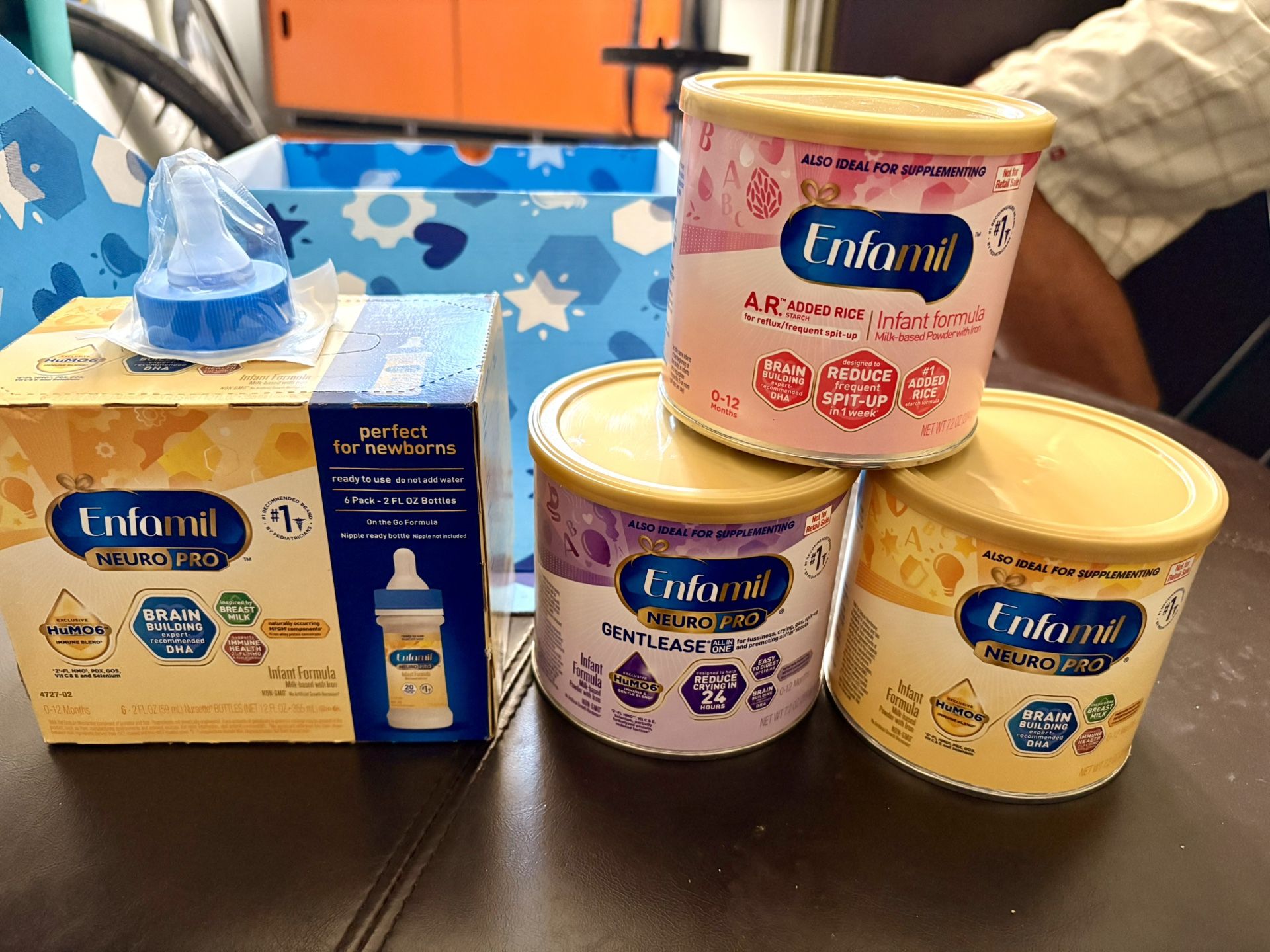 Enfamil Infant Formula 3 Cans Plus Baby Bottle