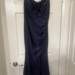 Navy Long Formal Dress