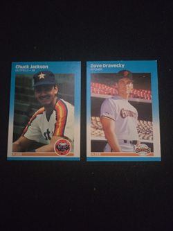 Fleer Baseball Cards Chuck Jackson Dave Dravecky