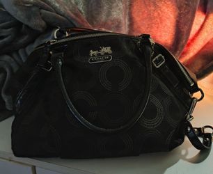 Black Coach Bag with strap