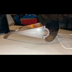 Bvlgari Sunglasses  653-B 945/13 125 3N Rimless Shield  Brown Made In Italy 