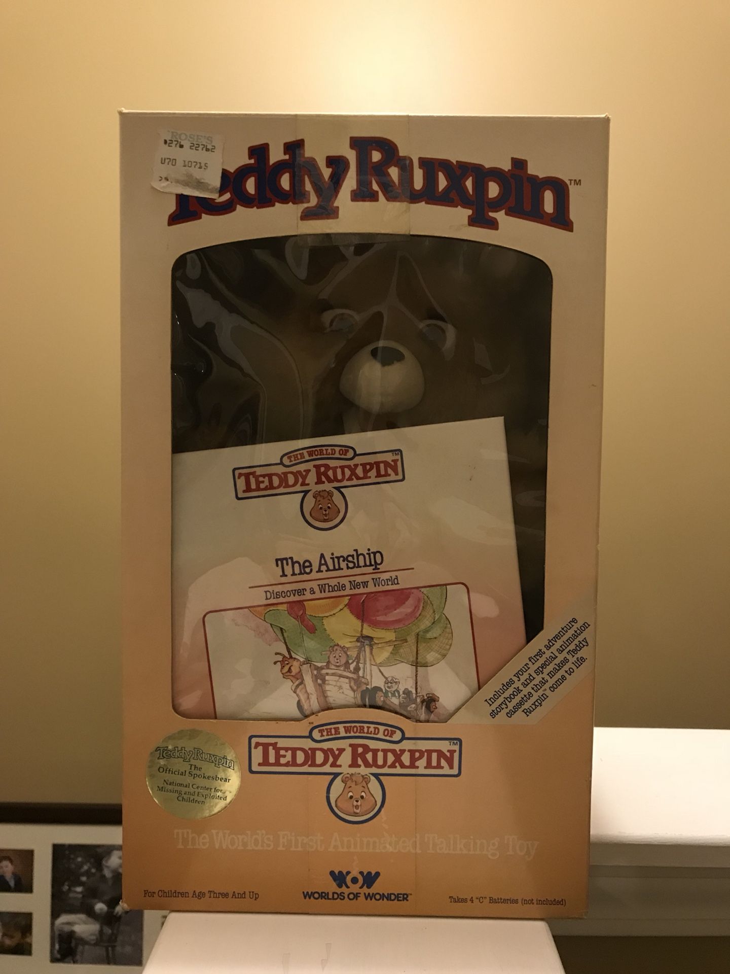 ORIGINAL (NEW IN BOX - NEVER OPENED) TEDDY RUXPIN