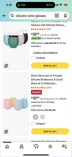 Silicone drinkware