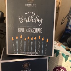 Birthday Board And Glassware 