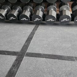 Iron Grip Dumbbells 110-150lbs LIKE NEW